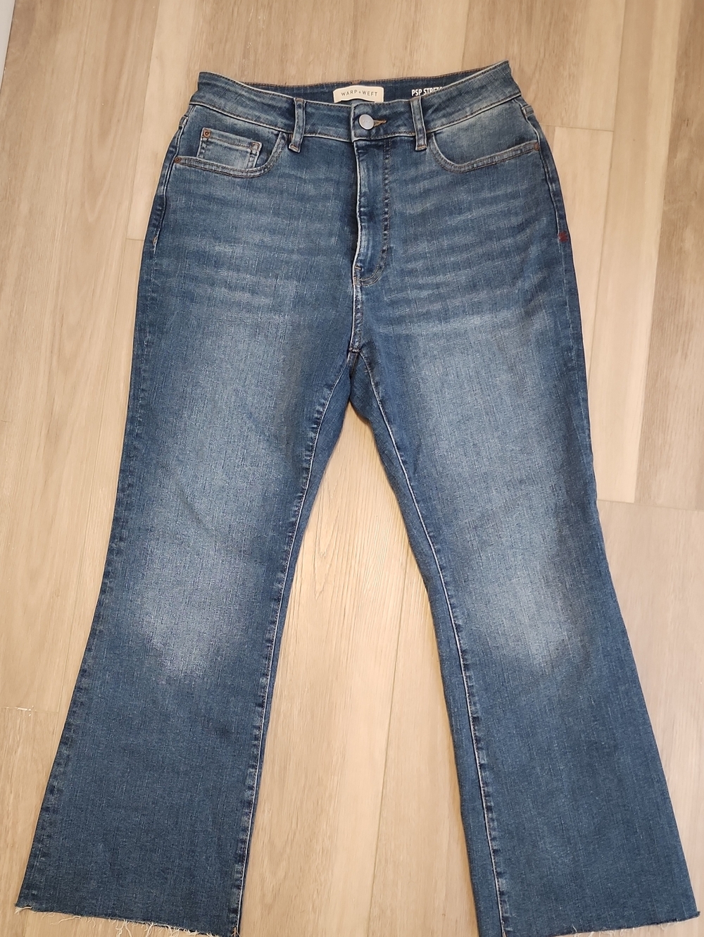 Warp + Weft Women's Medium Blue Flare Jeans